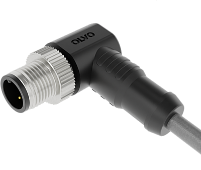 M12 8 PİN ERKEK 90° 10 M PVC SENSÖR KABLOSU OLVO - 1