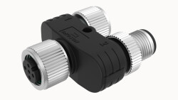 M12 B- KOD 5 PİN Y DAĞITIM KONNEKTÖRÜ M12 5 PİN GİRİŞ BAĞLANTI UCU DİŞİ, M12 5 PİN ÇIKIŞ 1 BAĞLANTI UCU DİŞİ, M12 5 PİN ÇIKIŞ 2 BAĞLANTI UCU ERKEK OLVO
