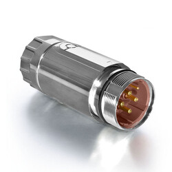 M40 8 Kontak Kablo Tip Erkek 180° (Düz) Konnektör TE CONNECTİVİTY INTERCONTEC CKUA268MR44450051000