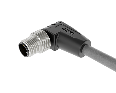 M8 3 PİN ERKEK 90° 5 M PVC SENSÖR KABLOSU OLVO - 1
