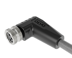 M8 4 PİN DİŞİ 90° 10 M PUR SENSÖR KABLOSU OLVO