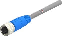 T4151320004-005 M12 4 PİN DİŞİ DÜZ 5 MT PUR SENSÖR KABLOSU - 